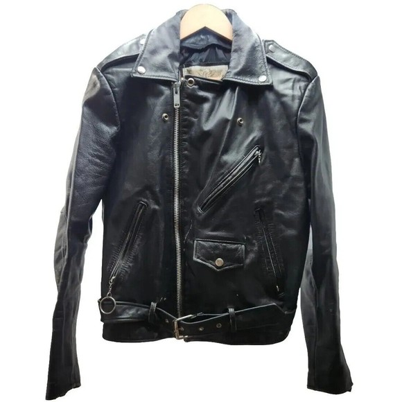 Vintage Open Road Leather Jacket Sz 38 Bauhaus Lagartija Nick - Picture 1 of 16
